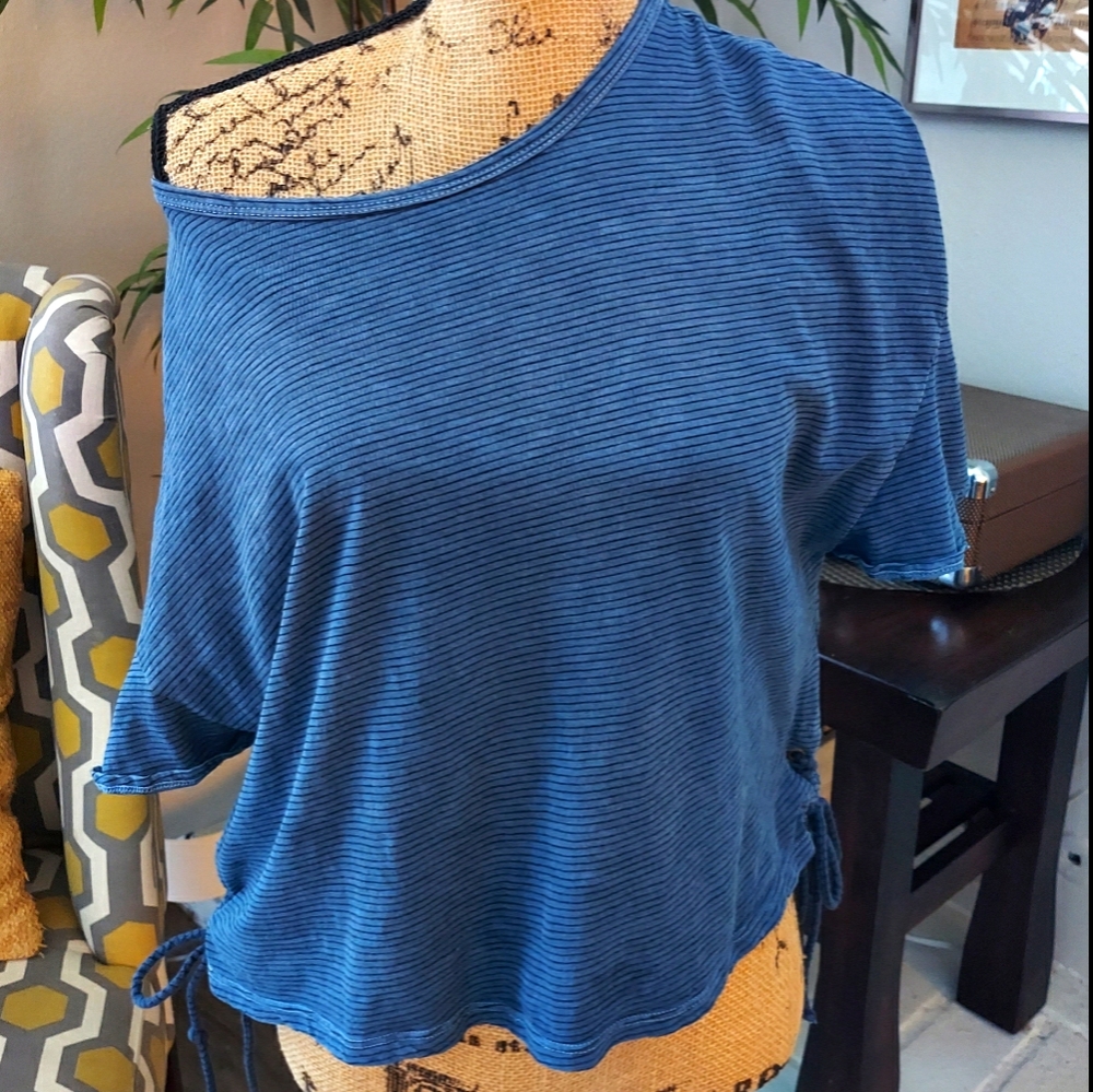 Lucky Brand Striped Short Sleeved Shirt